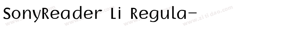 SonyReader Li Regula字体转换